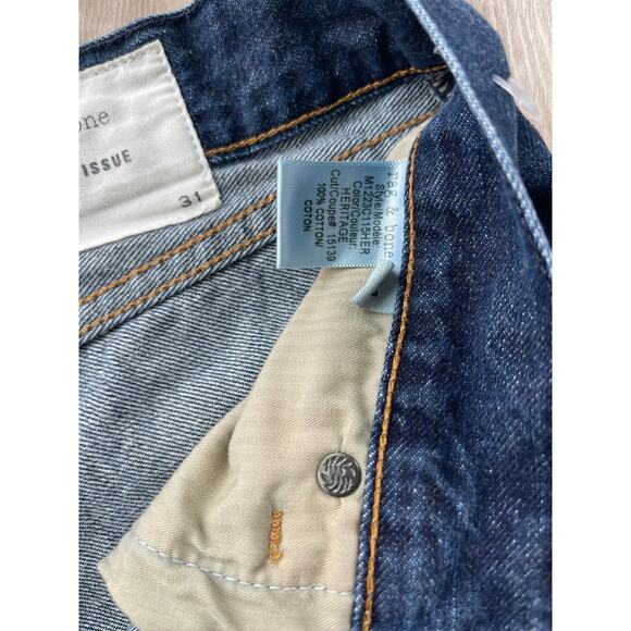 Rag & Bone women slim leg button fly jeans size 31W pre-loved - Picture 5 of 9